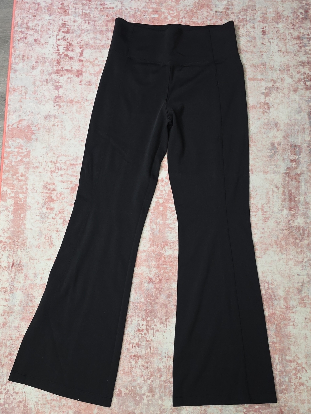Athleta Flared Delancey High Waisted Pants Black Size Medium #598322